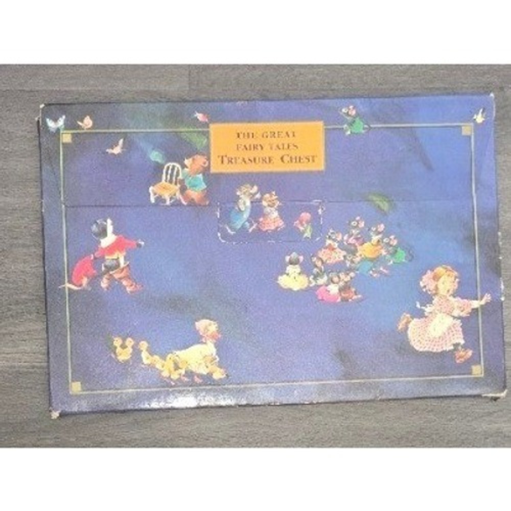 Vintage The Great Fairy Tales Treasure Chest Large Softcover 8 Book Set Tormont